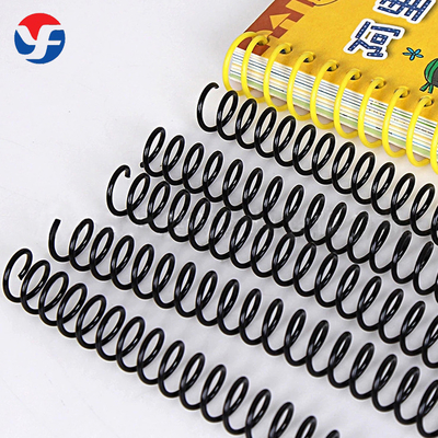 Different Color Binding Book Coil Bind PVC Spiral Book Ring Round Plastic Binding Comb
