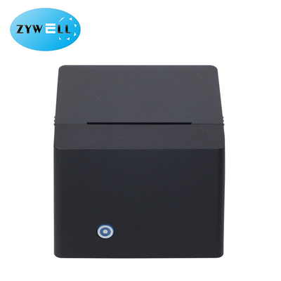 Black portable thermal printer bluetooth receipts logo image printing 58mm handheld printer standing