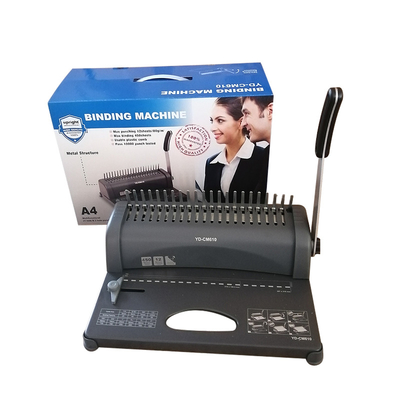 Metal+plastic 21 Holes A4 Size Manual Desktop Perfect Binding Machines With Two-hole Punching Function